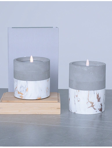 led flameless wax candle